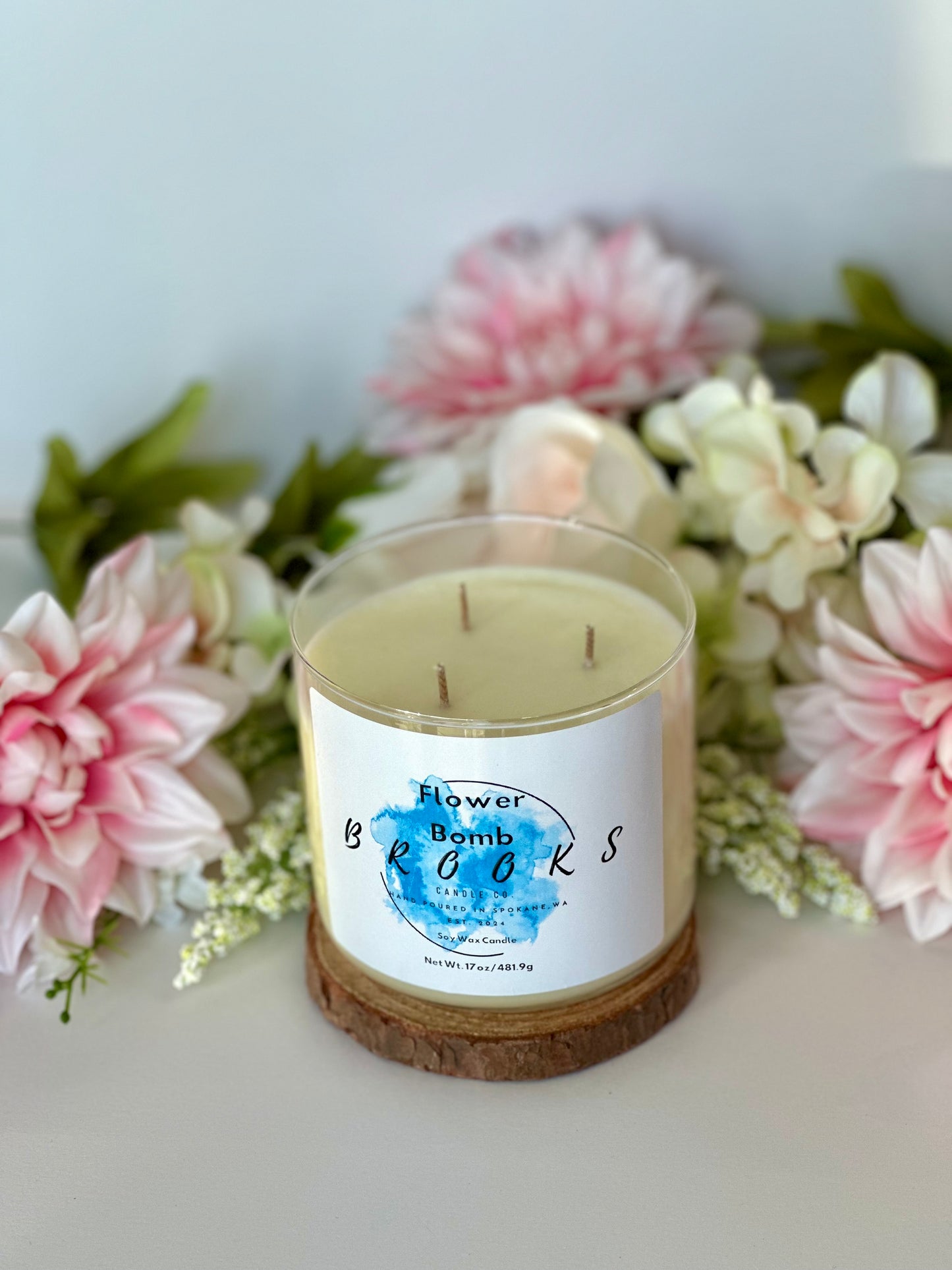 Flower Bomb 3 Wick Candle