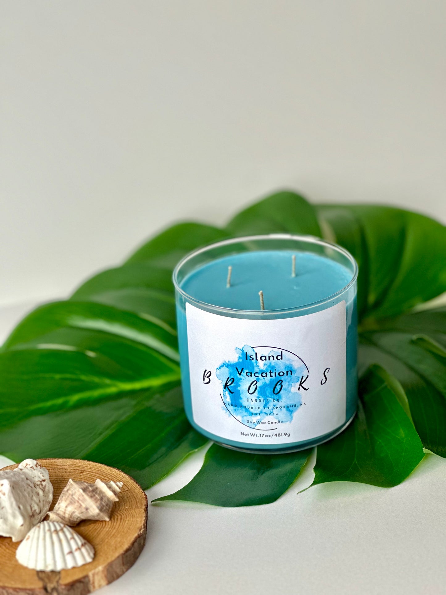 Island Vacation 3 Wick Candle